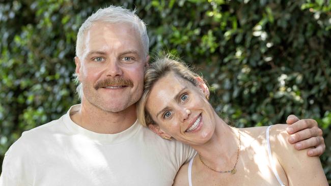 Valtteri Bottas and partner Tiffany Cromwell. Picture: Kelly Barnes