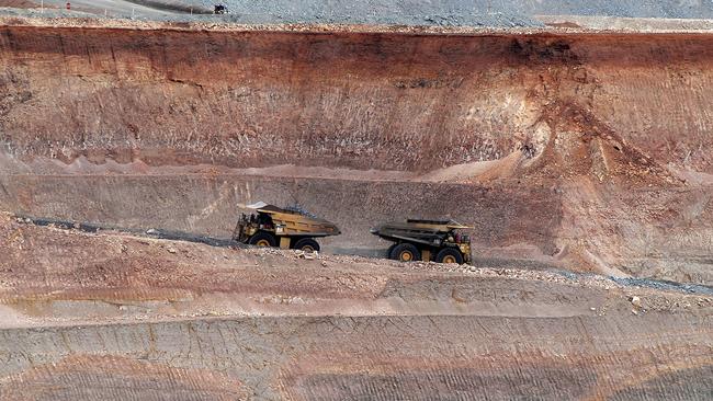 An open pit mine at the OZ Minerals’ Prominent Hill mine in South Australia. Picture: Carla Gottgens/Bloomberg News