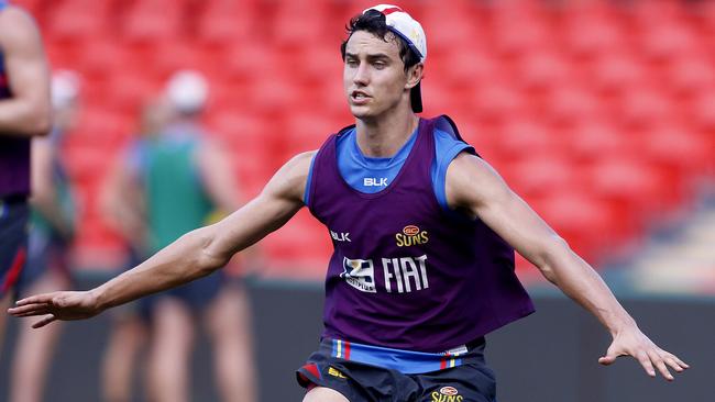 Tom Keough at Gold Coast Suns training. Picture: Jerad Williams