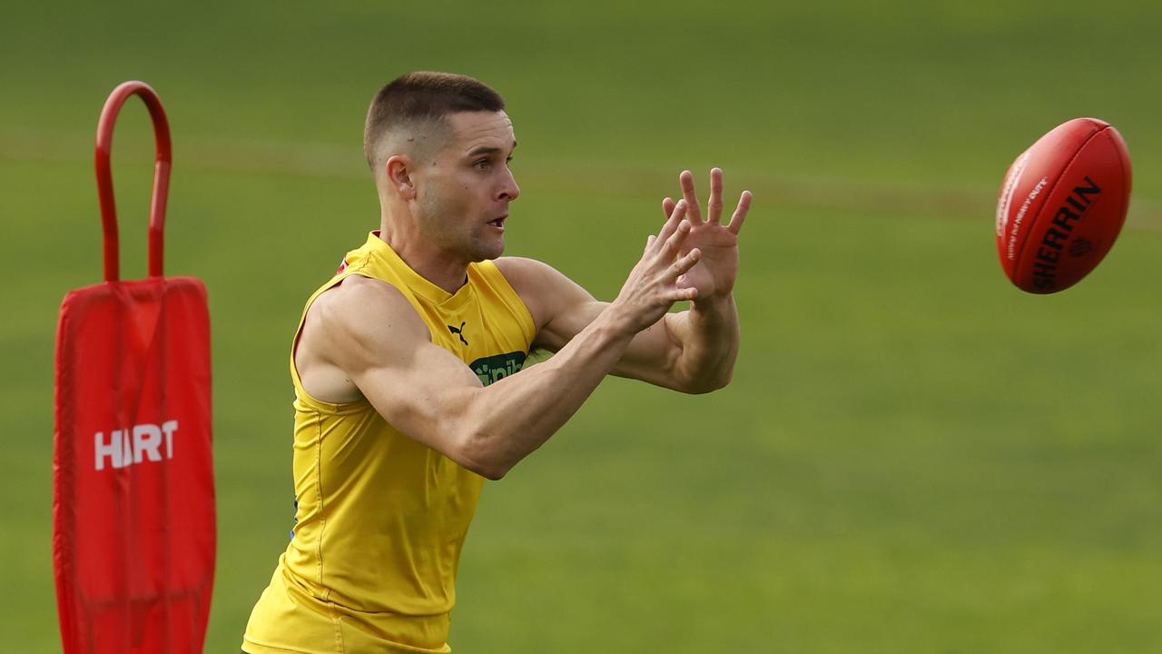 Jayden Short (pictured) will return for the Tigers against Fremantle at the MCG on Sunday, but Jack Graham is out due to a minor hamstring issue. Picture: Darrian Traynor / Getty Images