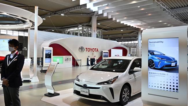 A Toyota showroom in Tokyo. Picture: AFP