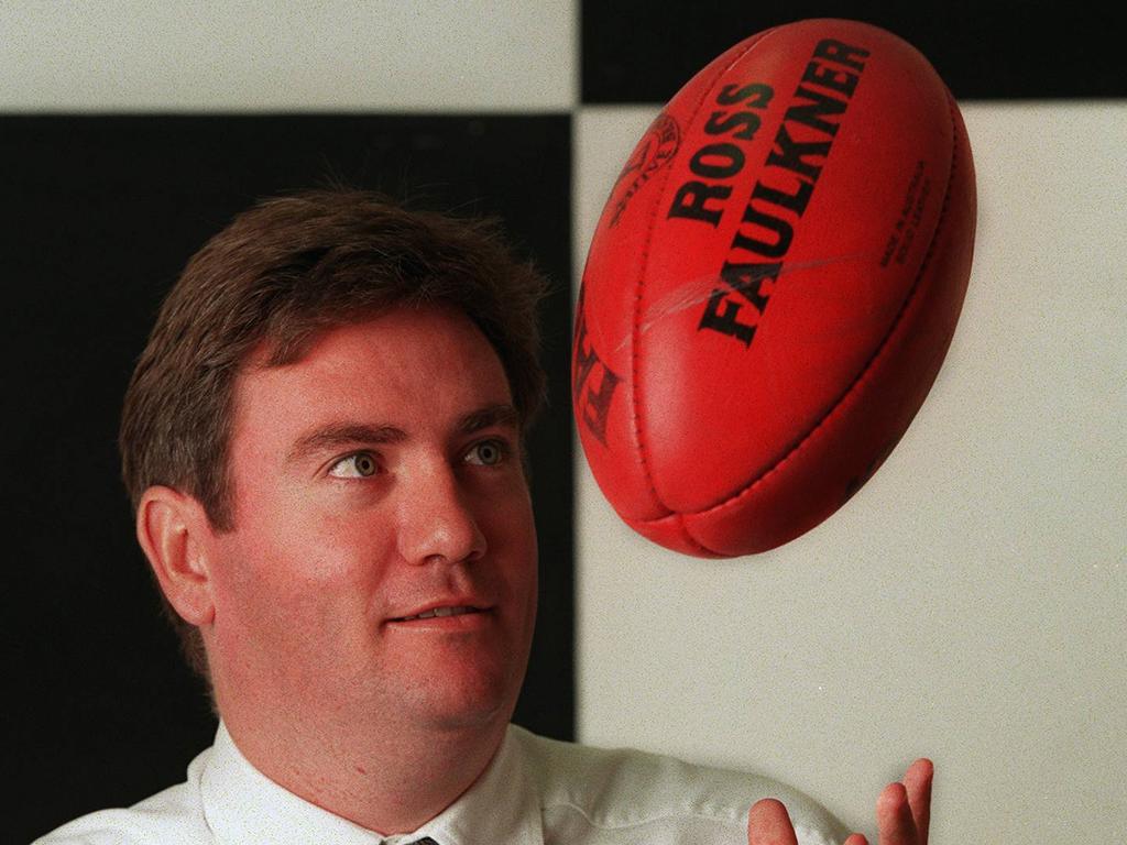 Eddie McGuire pictured in 1999, when he put a stop to Collingwood’s footy trip plans.