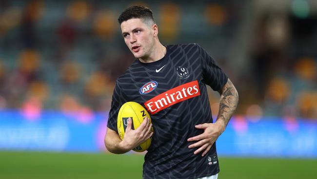 Jack Crisp is back in the Magpies midfield. Picture: Chris Hyde/AFL Photos/via Getty Images