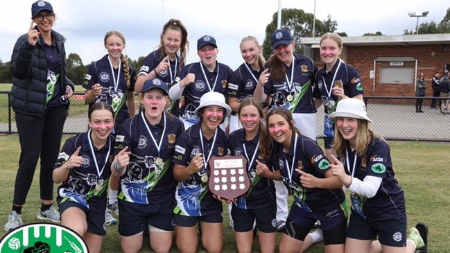 The triumphant Ringwood District Under 16 team. Photo courtesy of RDCA, Field of View Photography.