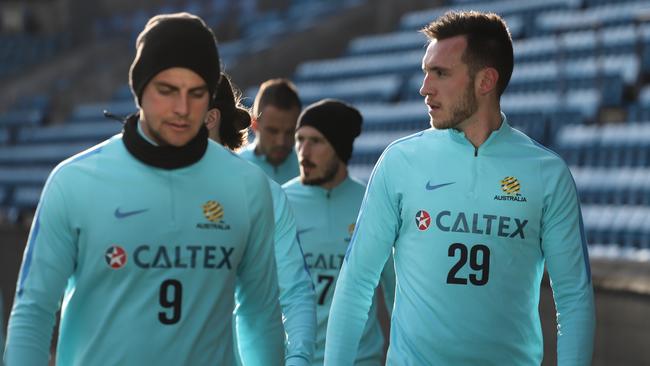 Aleksandar Susnjar in his first Socceroos camp.