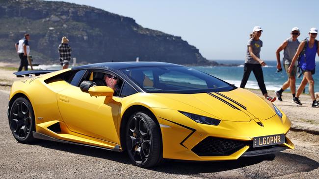 Barrister Peter Lavac is fighting Transport NSW over his Lamborghini’s ‘offensive’ number plates. Picture: Sam Ruttyn