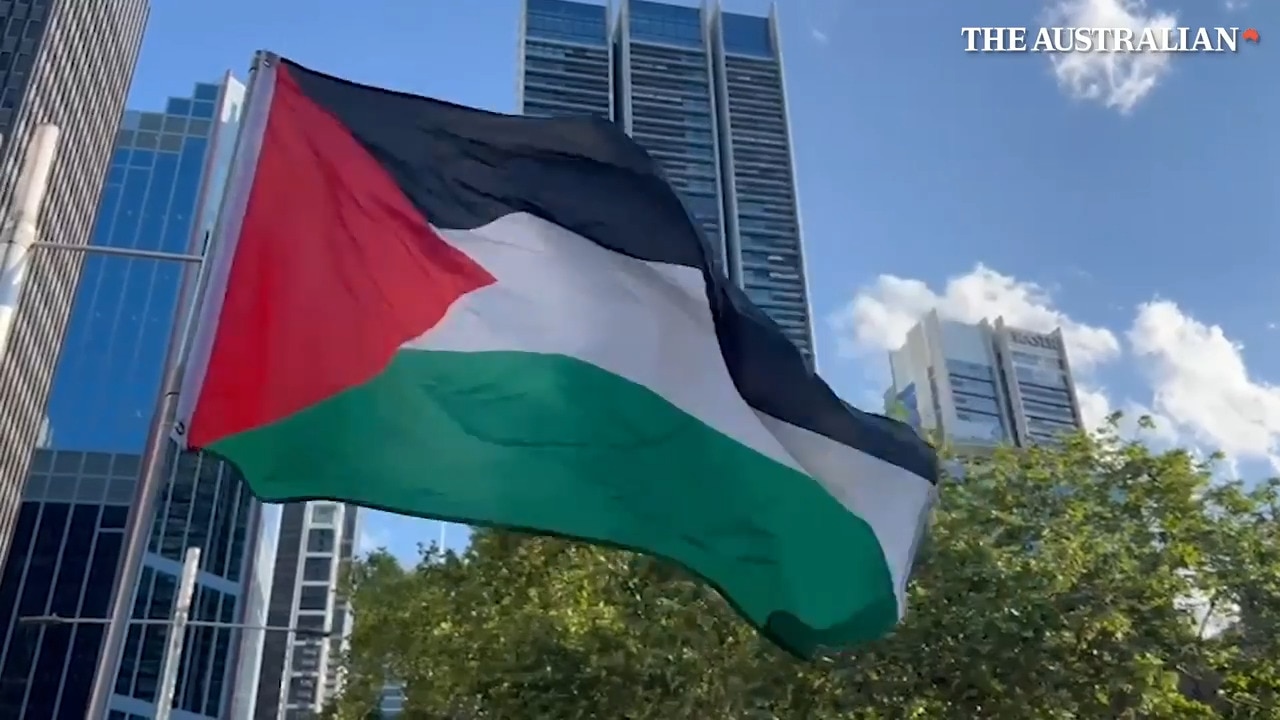 WATCH: Pro-Palestine demonstrators gather on October 7