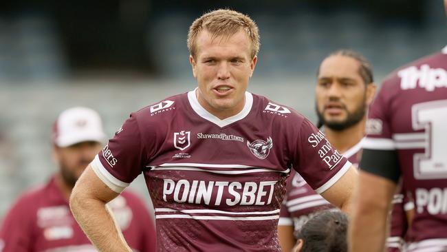 Jake Trbojevic remains the heartbeat of the Sea Eagles’ forward pack. Picture: Ashley Feder/Getty Images