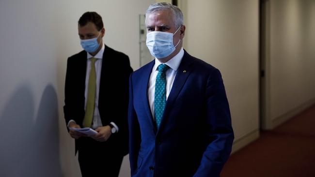 Deputy Prime Minister Michael McCormack at Parliament House in Canberra on Monday. Picture: Sean Davey.