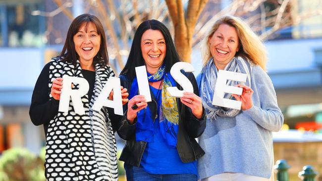 The Raise Foundation in Mosman is a finalist in the 2016 Telstra NSW Business Awards. Pictured: Cherelle Martin, Karen Tayor and Raise founder and chief executive Vicki Condon. Picture: Phillip Rogers