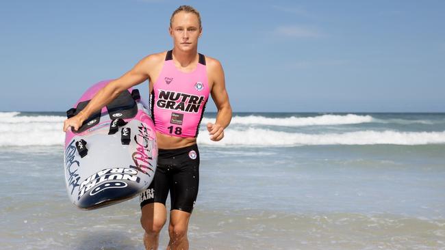 Young surf life saver Finn Askew has relocated from his home at South West Rocks to train with the best further north..