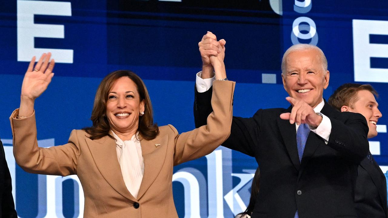 Ms Harris will formally accept the party’s nomination. Picture: Robyn Beck/AFP