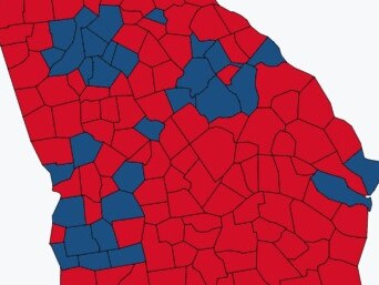 Georgia electoral map from Fox News.