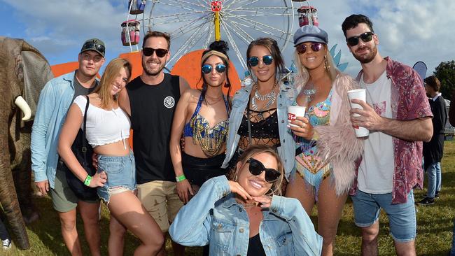 Festivalgoers at the Big Pineapple Music Festival in 2018.