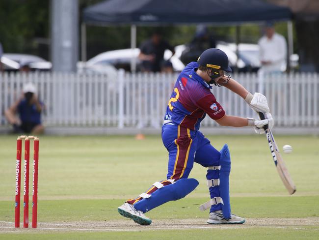 Lachlan Bartlett drives. Picture Warren Gannon Photography