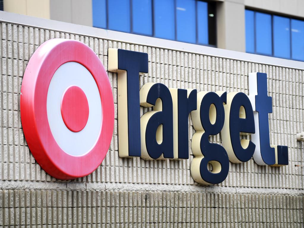 BRISBANE, AUSTRALIA - NewsWire Photos - APRIL 7, 2021. 

A Target store sign in Brisbane. The company announced it will soon close several stores across Queensland. 

Picture: NCA NewsWire / Dan Peled