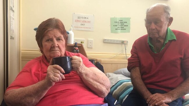 HEARTBROKEN: Tarcoola resident Ivy Hite, 82, and her husband Ray Hite 89 will be forced to separate if Tarcoola closes. Pic: Supplied