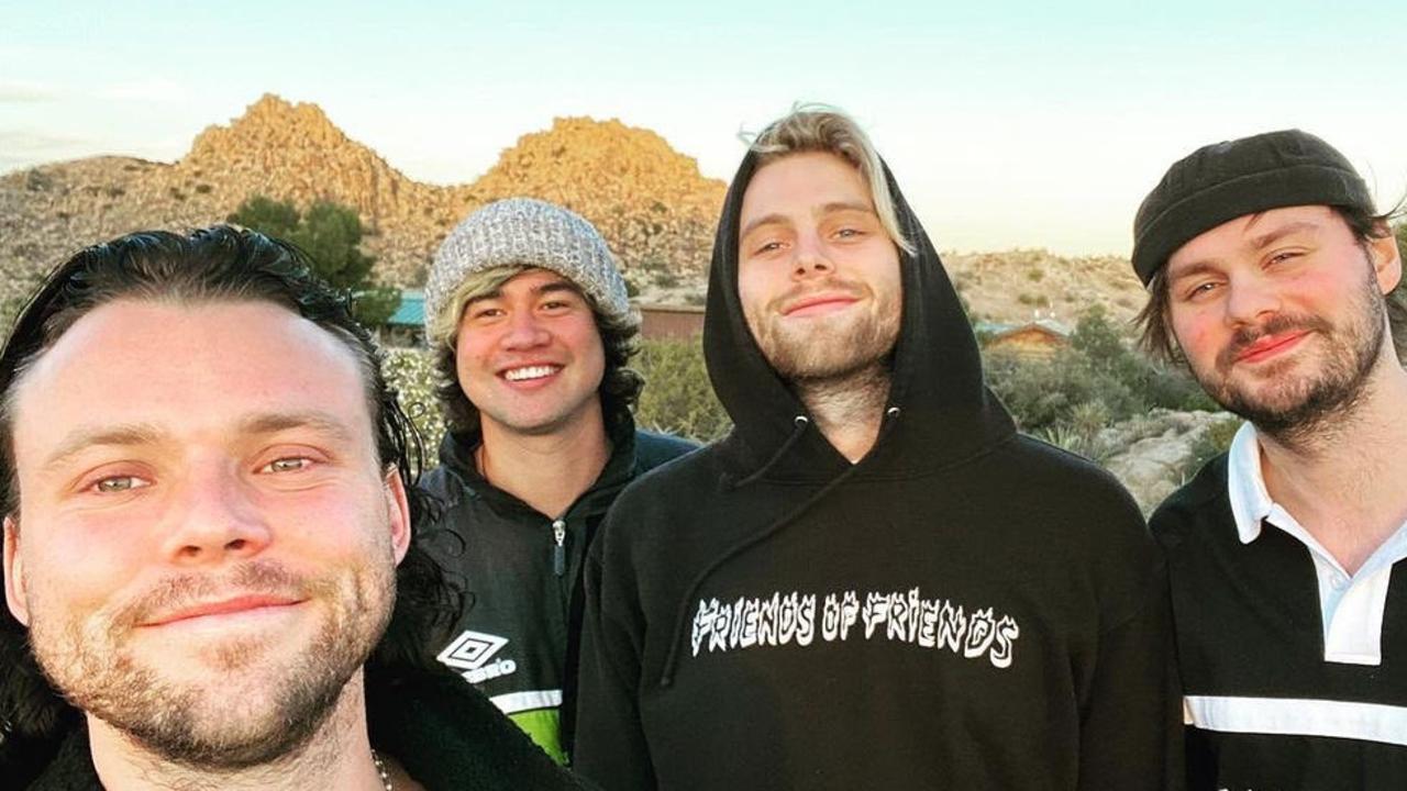 5SOS are one of Australia’s most popular music exports, and have enjoyed a career spanning a decade. Michael Clifford is pictured far right. Picture from Instagram.