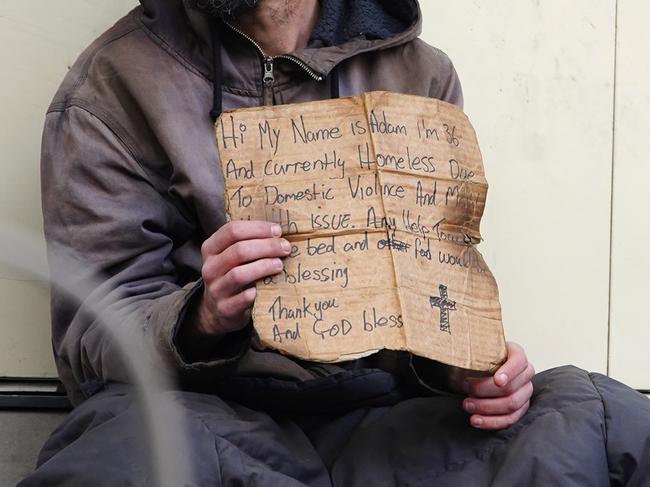 MELBOURNE, AUSTRALIA - NewsWire Photos SEPTEMBER 4, 2022.Homeless people are seen around Melbourne CBDPicture: NCA NewsWire / Luis Enrique Ascui