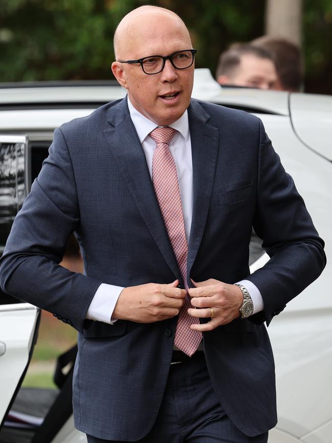 Peter Dutton is unlikely to stake his claim for the prime ministership on an IR agenda Labor can easily target a scare campaign against, writes Peter van Onselen. Picture: Richard Dobson