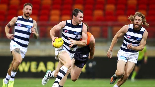 Geelong’s Patrick Dangerfield was criticised for his role as AFLPA president during the recent pay negotiations with the AFL. Picture: Cameron Spencer (Getty)