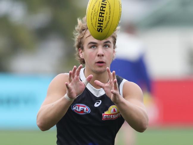 Ryley Sanders at Western Bulldogs training. Thursday, May 9. 2024. Picture: David Crosling