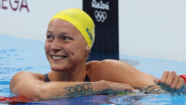 Swedish star Sarah Sjostrom at the Rio Olympic Games last year, where she won gold in the 100m butterfly, silver in the 200m freestyle and bronze in the 100m freestyle. Picture. Phil Hillyard