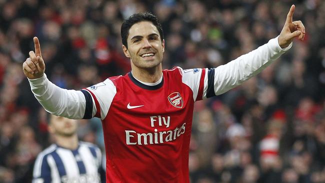 Arteta played six seasons at Arsenal..