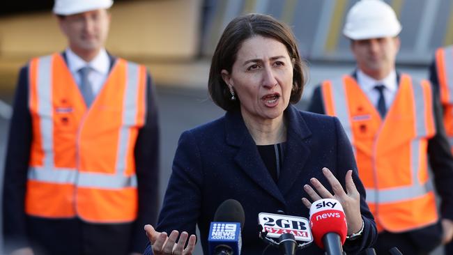 Premier Gladys Berejiklian on Monday. Picture: Mark Metcalfe