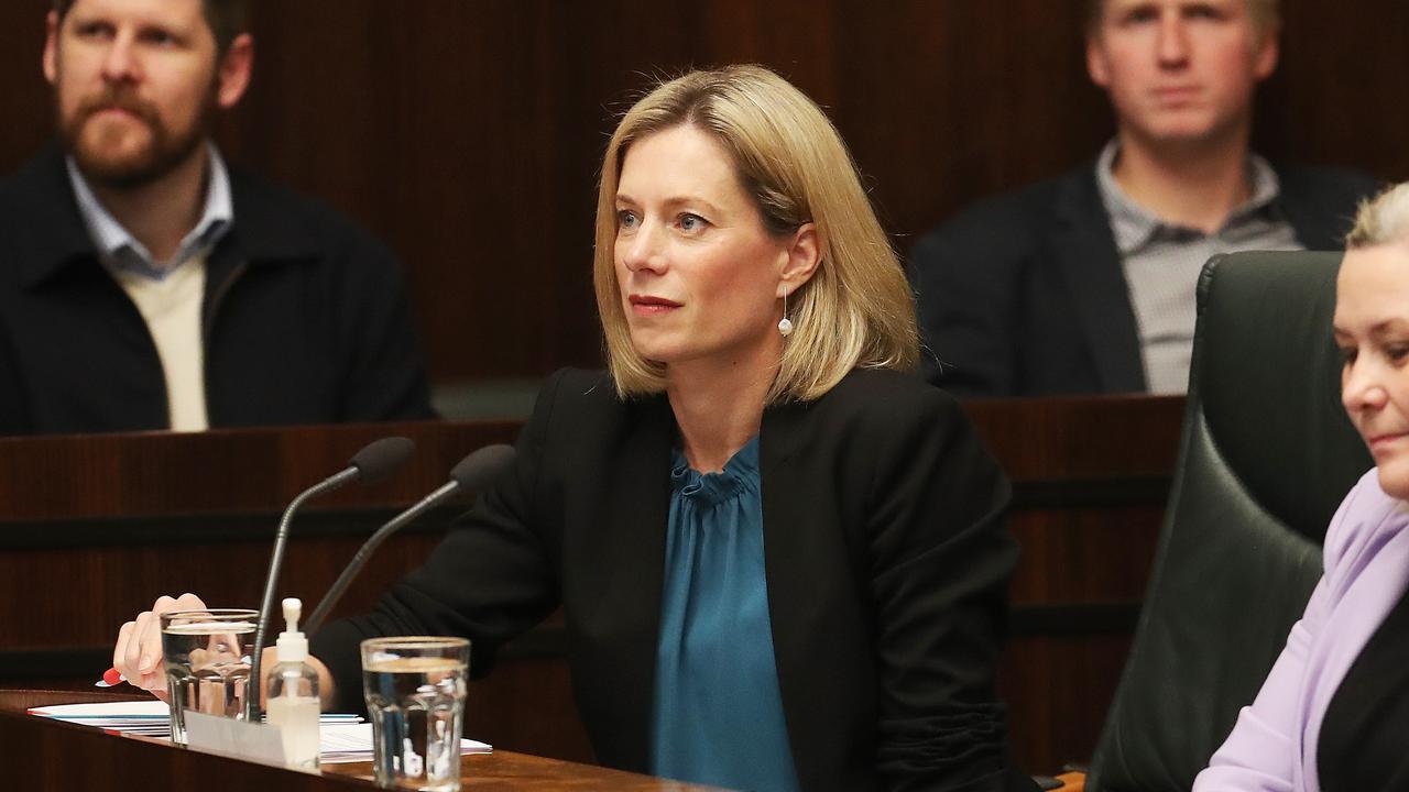 Labor leader Rebecca White. Question time in the Tasmanian parliament. Picture: Nikki Davis-Jones