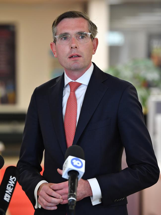 Treasurer Dominic Perrottet is among those talking of a private sector wage freeze. Picture: AAP Image/Joel Carrett