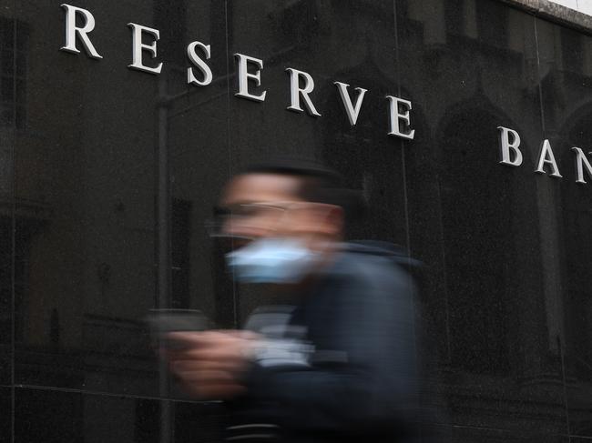 SYDNEY, AUSTRALIA - NewsWire Photos FEBRUARY, 02, 2021: Signage at the Reserve Bank of Australia (RBA) offices in Sydney. Picture: NCA NewsWire/Joel Carrett