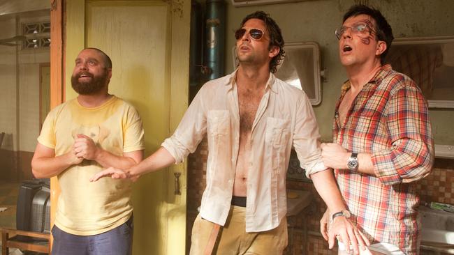 Zach Galifianakis, Bradley Cooper and Ed Helms in The Hangover Part II.