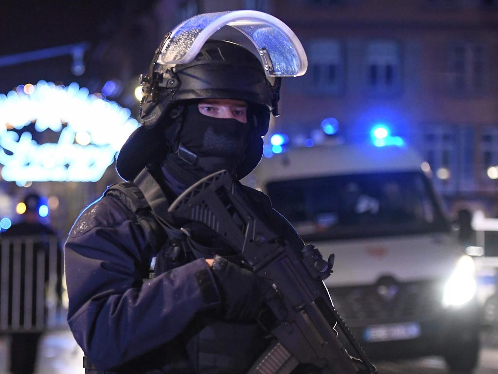 Police raided the home of the gunman just hours earlier. Picture: Frederick Florin/AFP