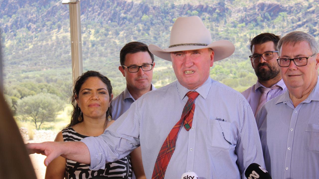 Barnaby Joyce has stressed that the Coalition government has a plan for the Northern Territory Picture: Lee Robinson.