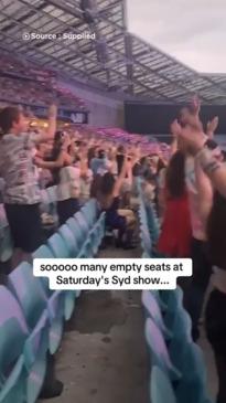 Empty seats at Taylor Swift show leaves fans furious