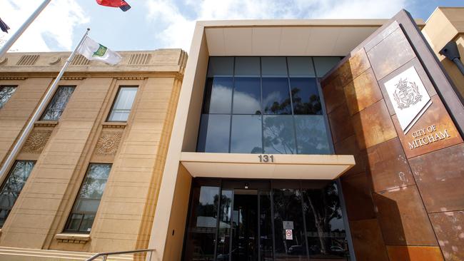 Mitcham Council chambers. Picture: AAP / James Elsby