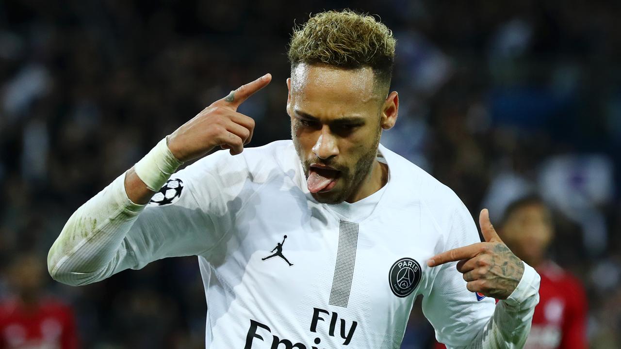 Neymar's lapse in concentration didn't stop him from becoming the leading Brazilian goal scorer in the Champions League.