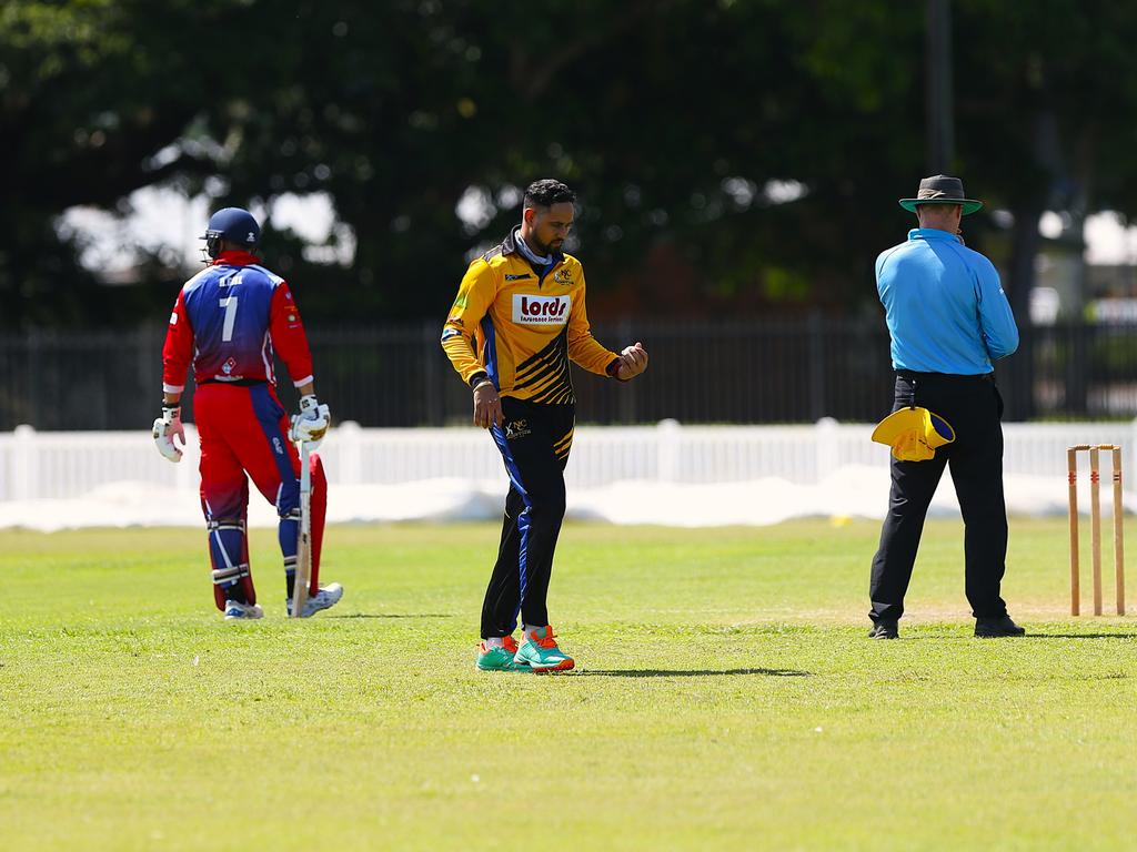 Norths Spicy Bite v Mulgrave Punjabi at Griffiths Park. Cricket Far North Second grade 2025. Photo: Gyan-Reece Rocha.