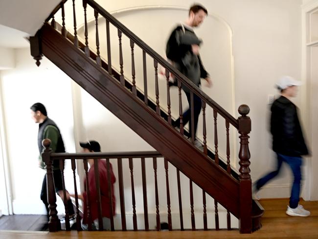 SYDNEY, AUSTRALIA - NewsWire Photos,June 4, 2022: Sydney-siders view properties in Surry Hills for rent as prospective tenants are having difficulties securing rental properties.Crown Street, Surry Hills Picture: NCA NewsWire / Jeremy Piper