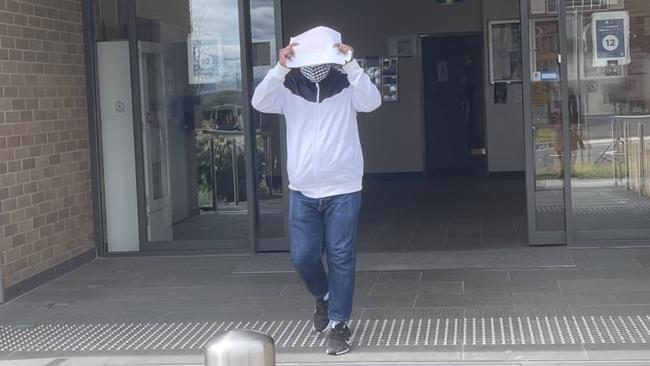 MD Mostofa Tareque leaving Narellan Police Station after his arrest last year. Picture: Lauren Ferri