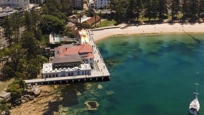 An artist's impression of the proposed public open space to be created after the former — now derelict — Sea Life Aquarium building at Manly Cove comes under the wrecking ball. Picture: NSW Government