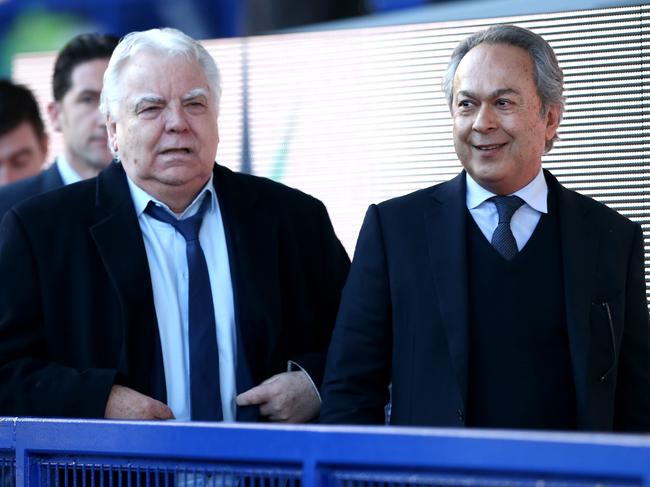 Everton chairman Bill Kenwright and owner Farhad Moshiri. Picture: Jan Kruger/Getty Images