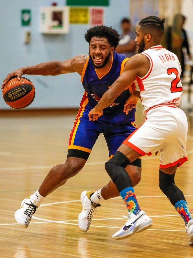 Former Tracy Village swingman Jerron Jamerson is a star signing for Mackay in the 2020 NBL1 competition. Picture: Glenn Campbell