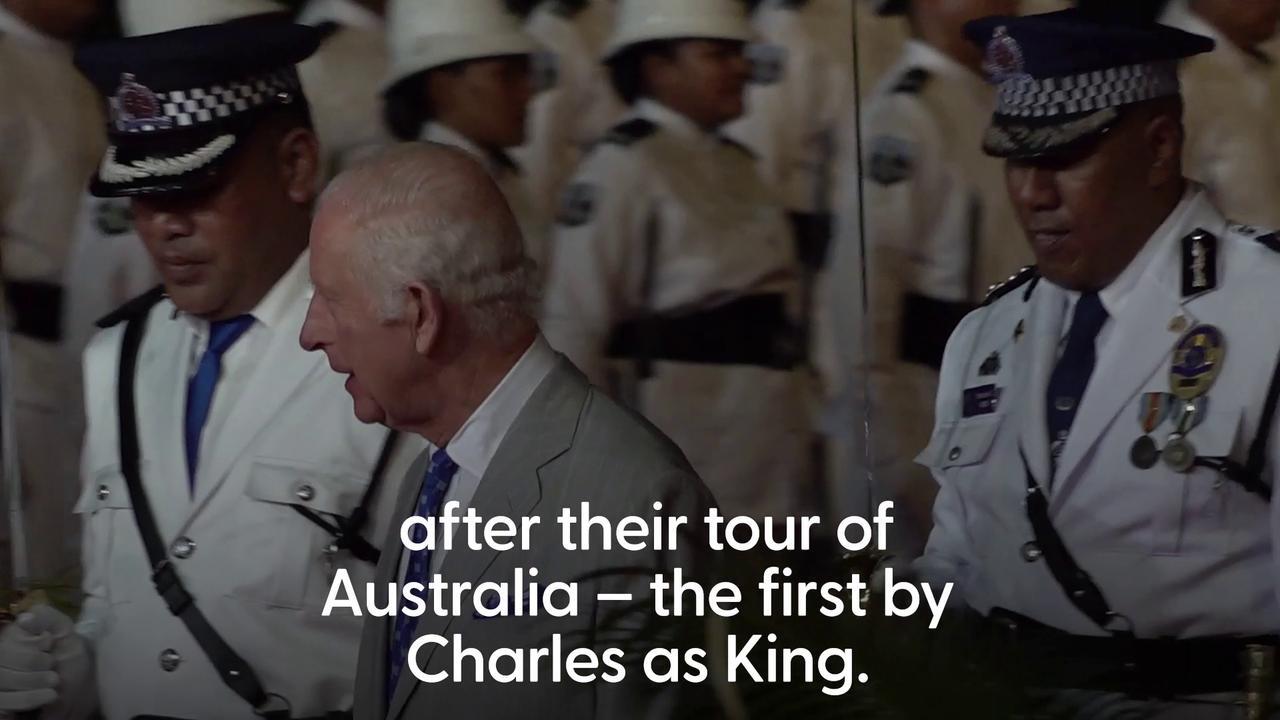 Ceremonial welcome for Charles and Camilla in Samoa