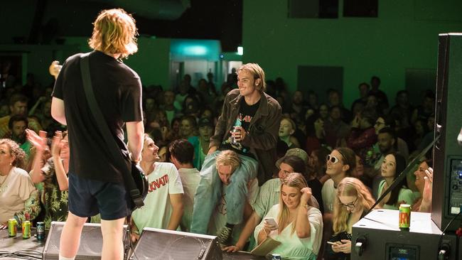 SAVE YAROOMBA: International music sensation The Chats performing 'Wrong Way Sekisui' at the Coolum Civic Centre on Saturday, October 26, raising court appeal funds to fight a high-rise complex at Yaroomba.