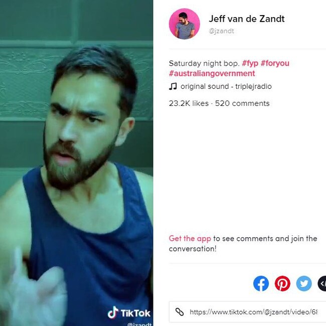 Melbourne art director Jeff van de Zandt’s video went viral on Facebook, Twitter and Instagram.