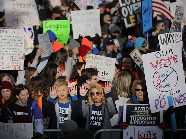 The February mass shooting by Nikolas Cruz in Florida left 17 dead and 17 wounded. Picture: Chip Somodevilla/Getty Images/AFP