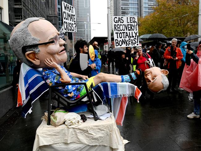 SYDNEY, AUSTRALIA - NewsWire Photos MAY 21, 2021.School students take to the street of Sydney as part of the School Strike 4 Climate Change Protest demonstrating about government inaction on climate change. Picture: NCA NewsWire / Jeremy Piper