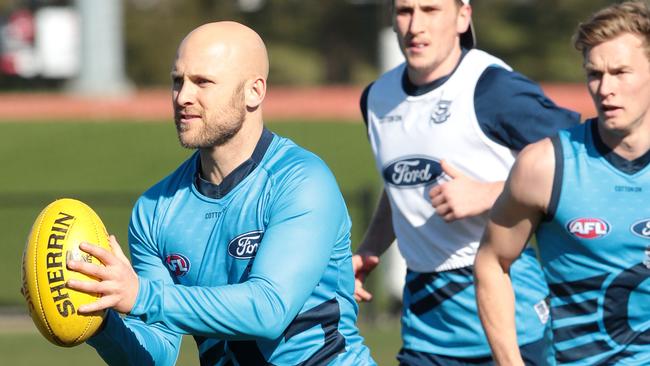 Gary Ablett at Cats training. Picture: Alison Wynd